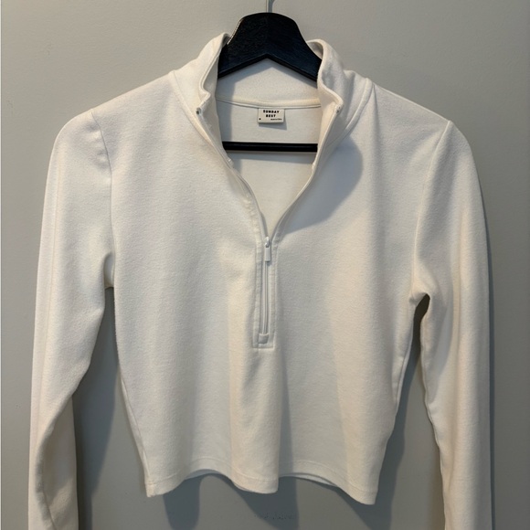 Sunday Best BestHug Monarch 1/2 Zip White long sleeve - Picture 3 of 5